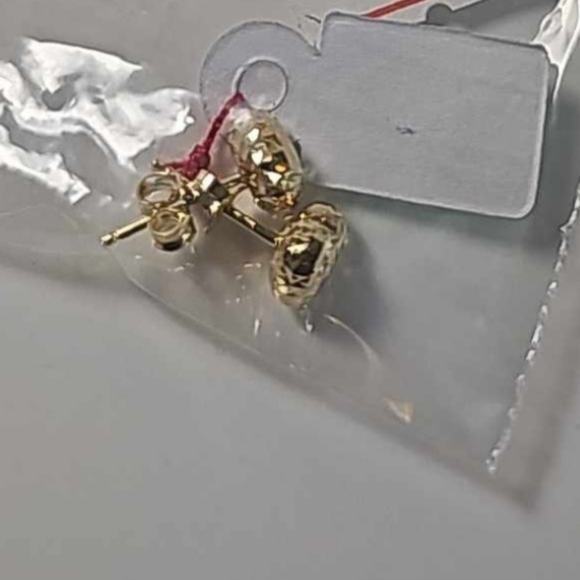 Stamp 750 Earring 18k Solid Gold. - Picture 3 of 7